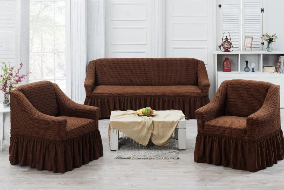 Чехол для мягкой мебели 3-х и 2-хместный диван + 2 кресла.Супер-качество! - фото 7 - id-p210105044