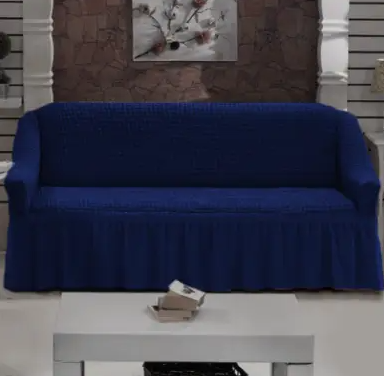 Чехол на диван с оборкой, диван трехместный на резинке, универсальный.Супер-цена! - фото 9 - id-p210105083