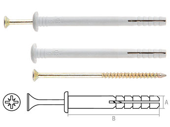 Дюбель-гвоздь 6х60 мм полипропилен гриб (5 кг) STARFIX