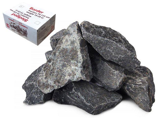 Камень для бани Базальт, колотый, коробка по 20 кг, ARIZONE - фото 1 - id-p210108235