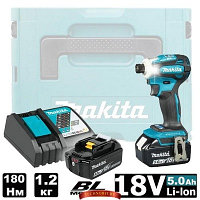 Аккумуляторный ударный винтоверт Makita DTD172RTJ (2 акк. 18V, 5 А/ч, 180Нм, кейс MakPac)