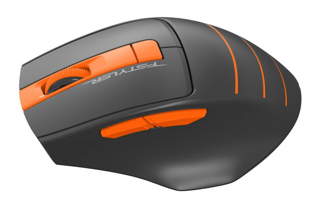 Мышь A4Tech Fstyler FG30S (серый/оранжевый) - фото 3 - id-p210115268