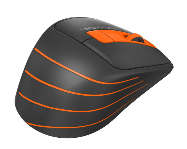 Мышь A4Tech Fstyler FG30S (серый/оранжевый) - фото 4 - id-p210115268