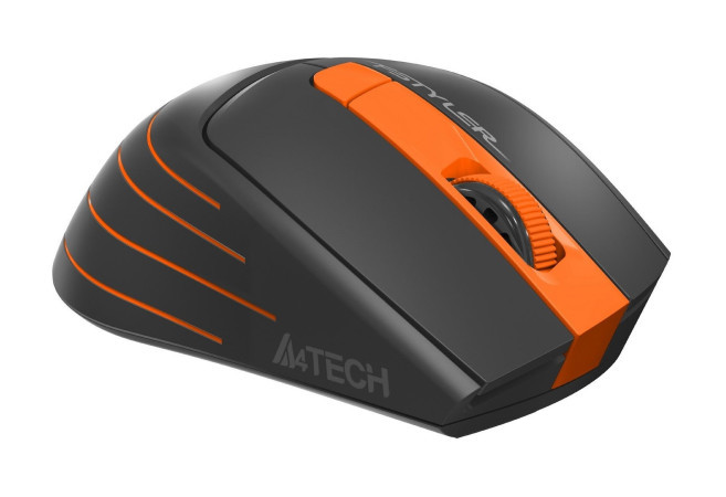 Мышь A4Tech Fstyler FG30S (серый/оранжевый) - фото 6 - id-p210115268
