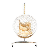 Кресло-кокон подвесное «Либра» белое с подушкой
