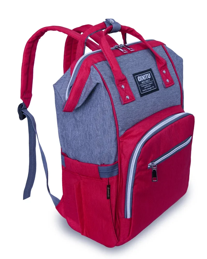 Сумка - рюкзак для мамы с термо-карманами для бутылочек Qixitu - фото 3 - id-p210134707