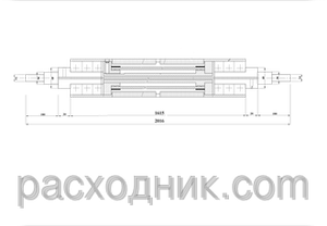 Пневмовал с подвижной осью на подшипниках