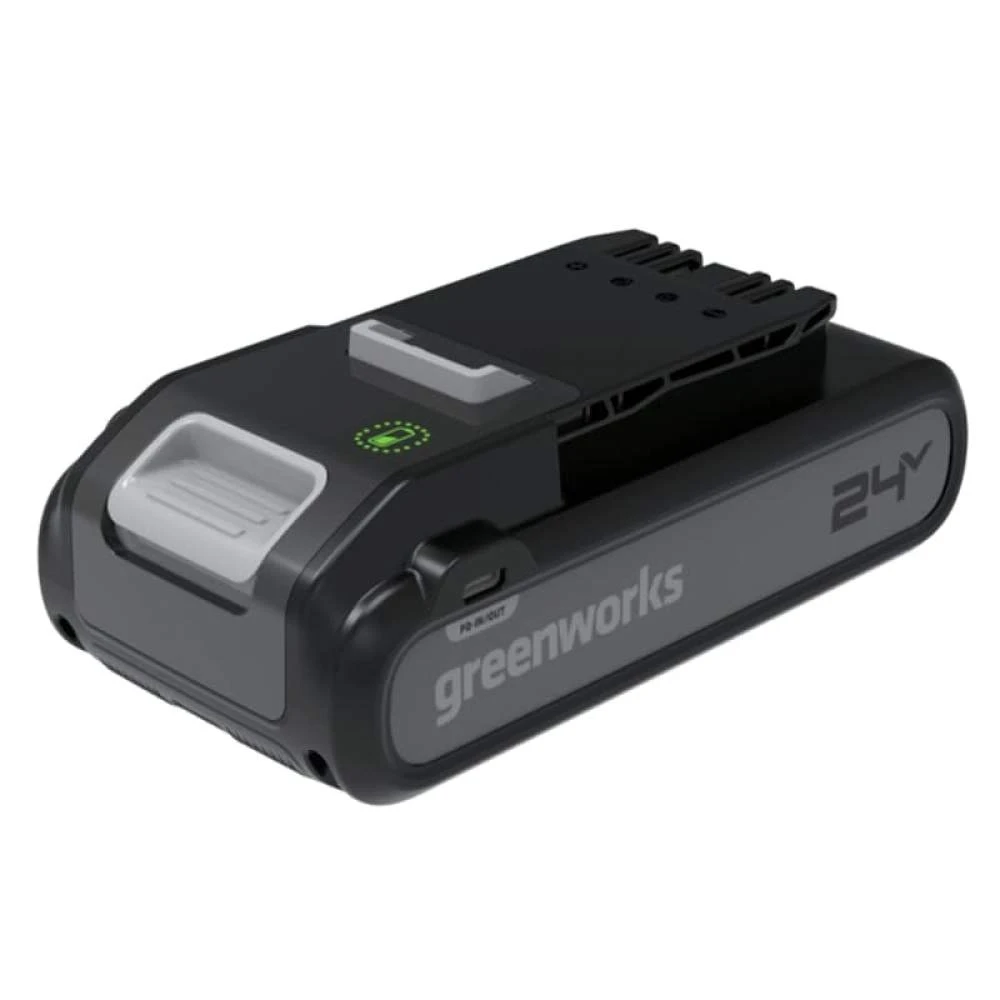 Аккумулятор Greenworks 24V, 4Ач, с двумя USB-C разъемами - фото 1 - id-p210158611