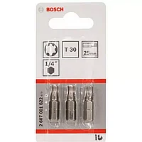 Бита BOSCH 25ММ TORX T30 XH 3 шт.