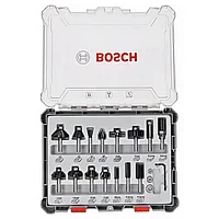 Фреза BOSCH Набор фрез смешанный 8мм. 15шт.