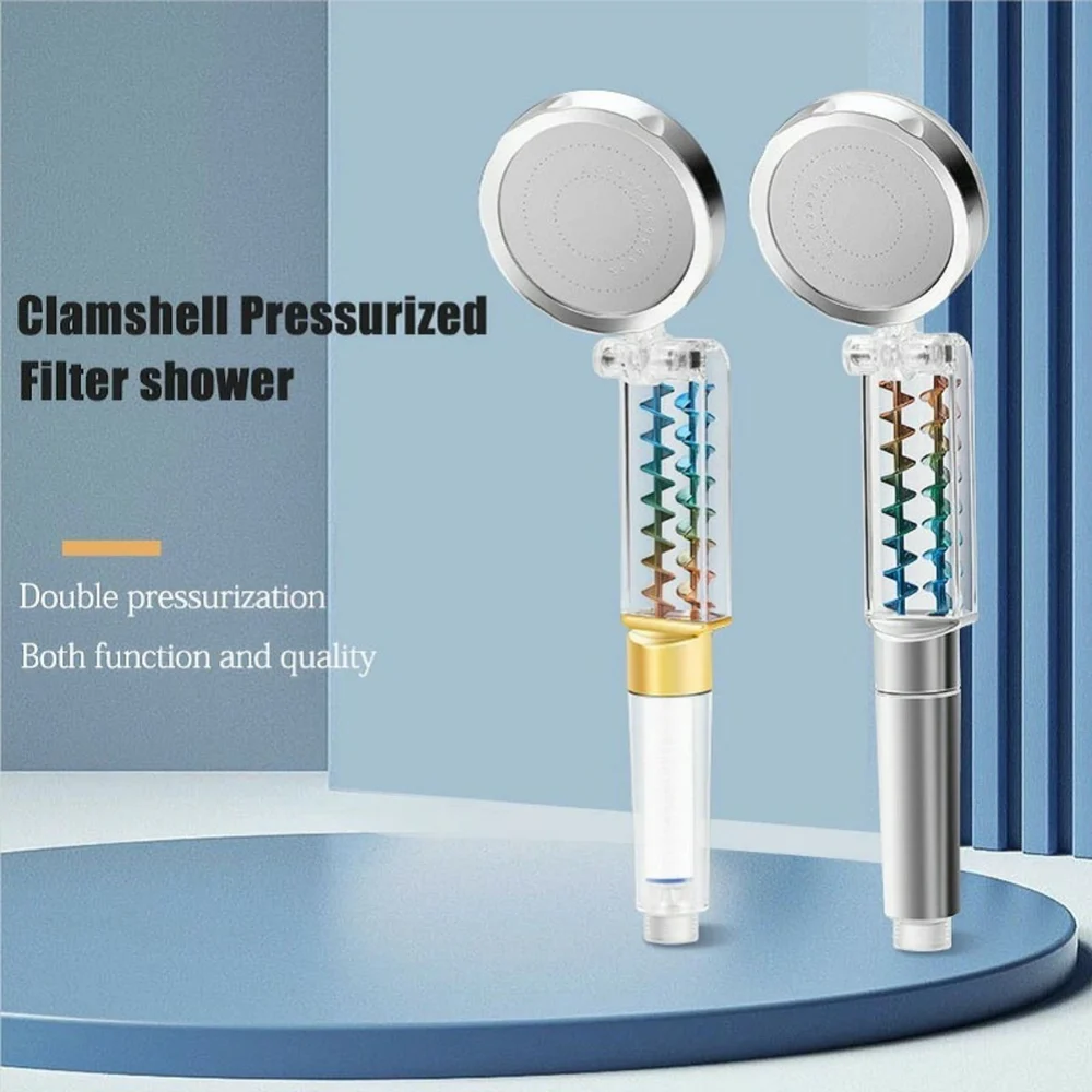 Массажная душ-лейка турбо водосберегающая FLAP PRESSURIZATION FILTER SHOWER - фото 4 - id-p210173640