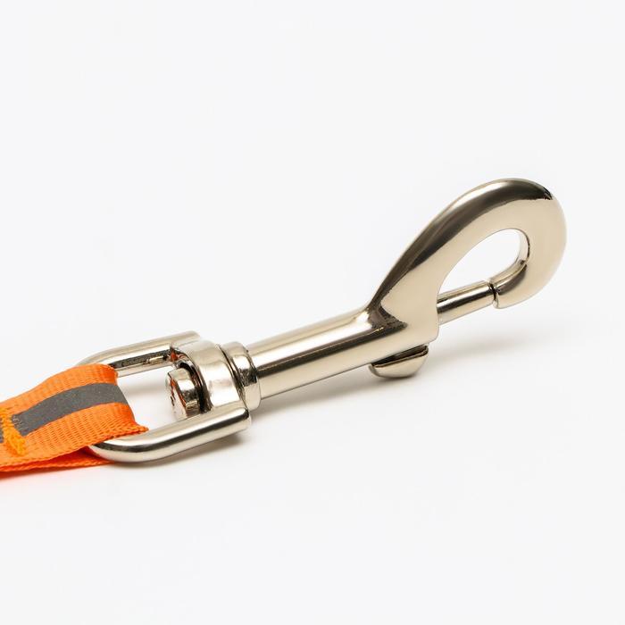 Рулетка "Пижон" светоотражающая, 8 м, до 50 кг, трос, прорезиненная ручка, оранжевая - фото 5 - id-p210188484