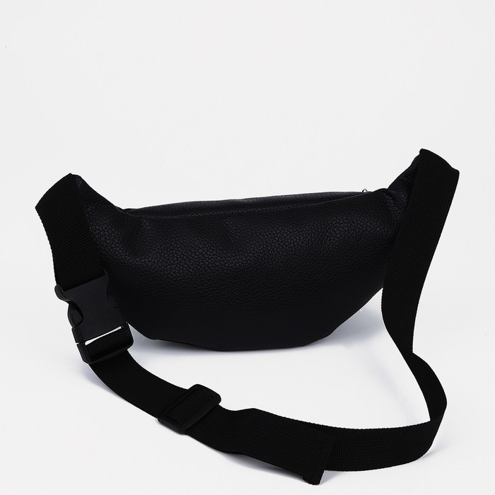 Поясная сумка на молнии, цвет чёрный - фото 3 - id-p210188677