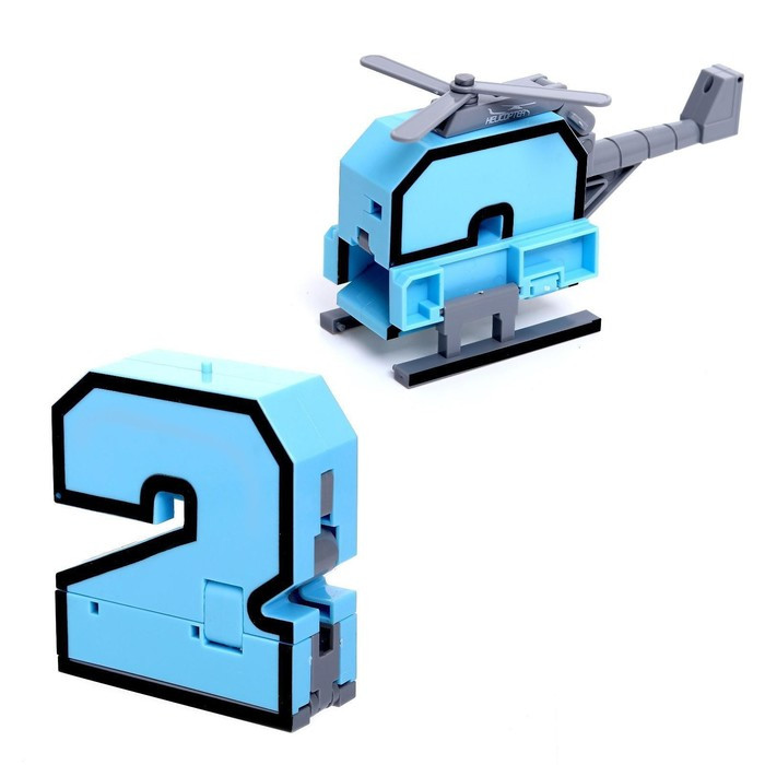Набор роботов «Робо цифры 0 - 9», трансформируются, 10в1 - фото 4 - id-p210190128