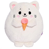Мягкая игрушка «Котик с мороженым», 35 см