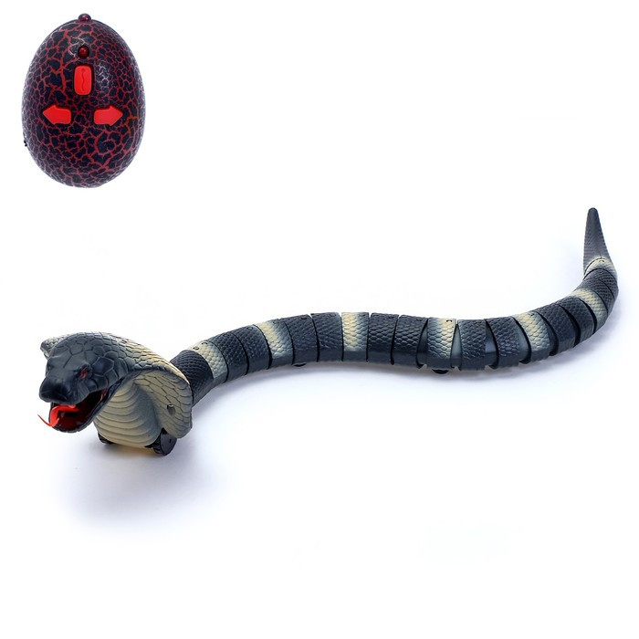 Змея радиоуправляемая «Королевская кобра», работает от аккумулятора - фото 1 - id-p210193412