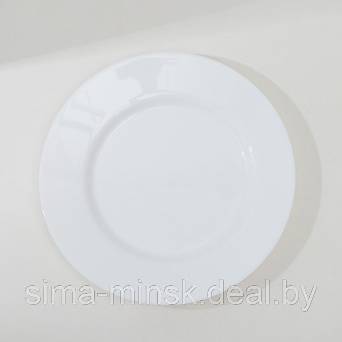 Набор обеденных тарелок Luminarc EVERYDAY, d=24 см, стеклокерамика, 6 шт, цвет белый - фото 3 - id-p210194470