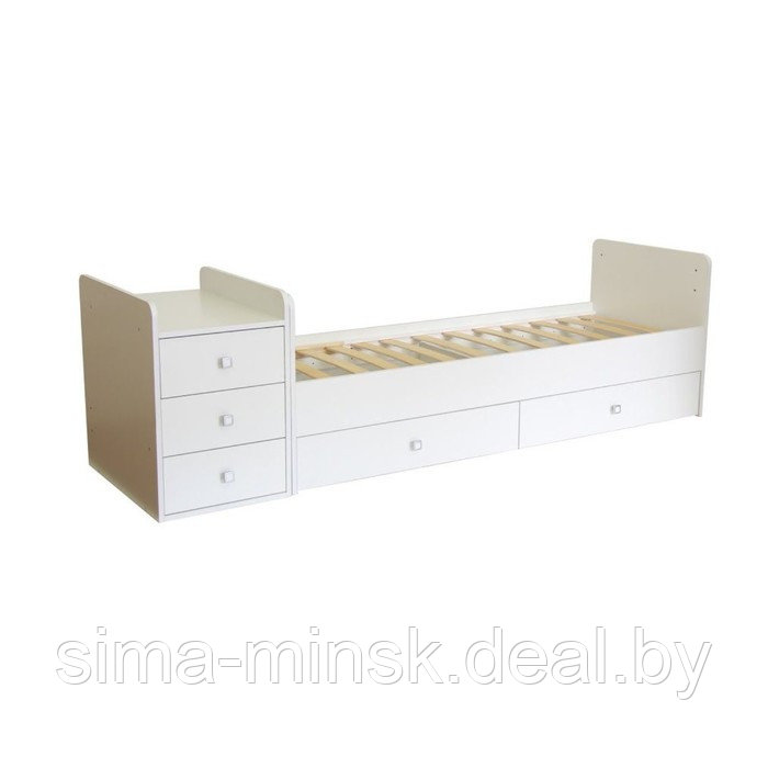 Детская кровать-трансформер «Фея 1100», цвет белый - фото 4 - id-p210190887