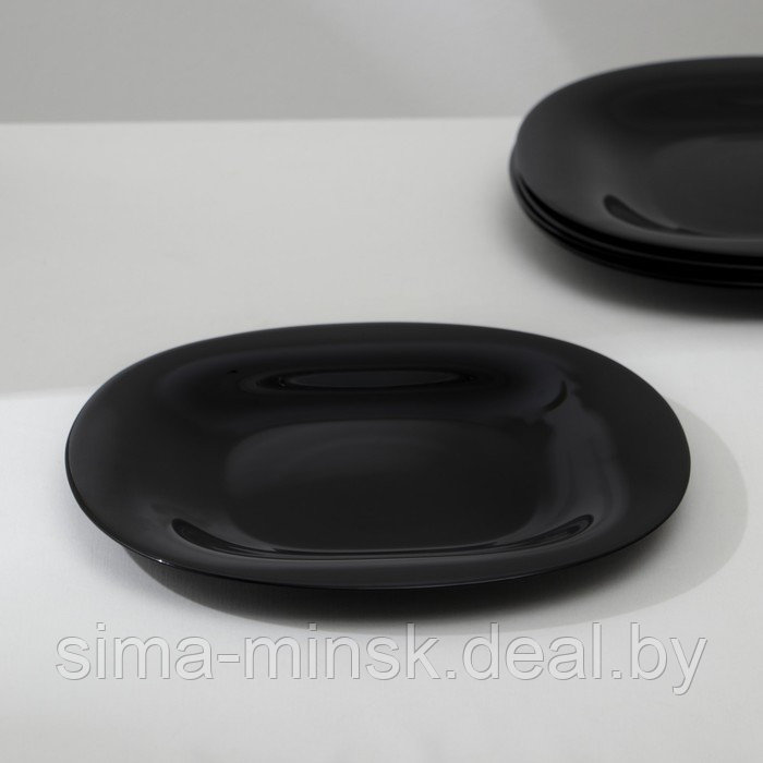 Сервиз столовый Luminarc Carine, стеклокерамика, 18 предметов, цвет белый и чёрный - фото 5 - id-p210194485