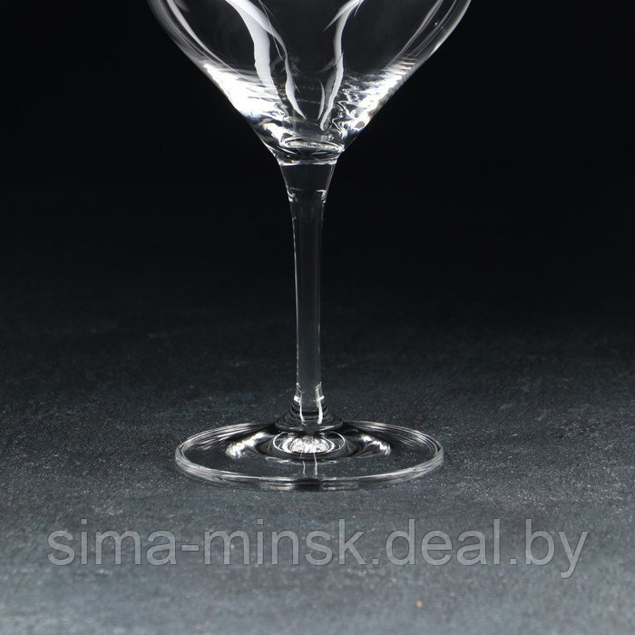 Набор бокалов для вина «Аморосо», 2 шт, 350 мл, хрустальное стекло - фото 4 - id-p210193656