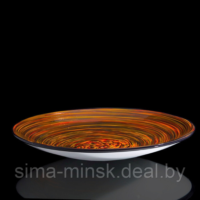 Блюдо интерьерное "Milan Glass", оранжевая, 48 × 48 см - фото 2 - id-p210194517