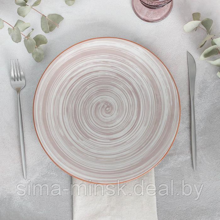 Тарелка керамическая обеденная «Искушение», d=26,5 см, цвет бежевый - фото 2 - id-p210192740