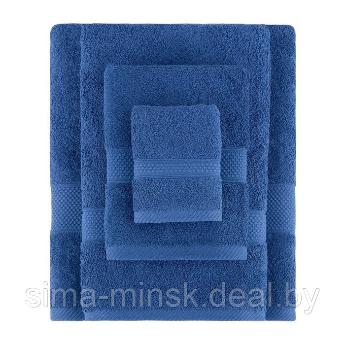 Полотенце, размер 70x140 см, цвет темно-синий - фото 1 - id-p210198587