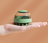 Силиконовая массажная щетка c резервуаром для шампуня Space capsule refillable bath brush (2 насадки) для, фото 9