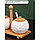 Набор банок керамических для сыпучих продуктов на деревянной подставке BellaTenero, 4 предмета: 2 банки 250, фото 3