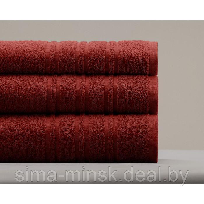 Полотенце махровое Monica, размер 70х140 см, цвет бордовый - фото 1 - id-p210198602