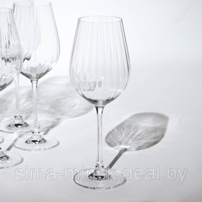 Набор бокалов для вина Columba Optic, стеклянный, 500 мл, 6 шт - фото 2 - id-p210193777