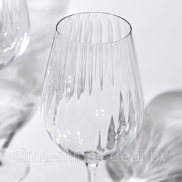 Набор бокалов для вина Columba Optic, стеклянный, 500 мл, 6 шт - фото 3 - id-p210193777