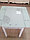 Стол кухонный раздвижной B-07. Обеденный стол трансформер стеклянный 100*60, фото 2