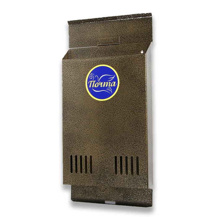 Ящик почтовый без замка (с петлёй), вертикальный, бронзовый - фото 5 - id-p210200604