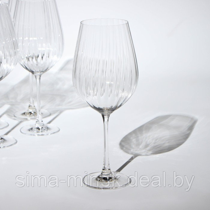 Набор бокалов для вина Columba Optic, стеклянный, 850 мл, 6 шт - фото 2 - id-p210193808