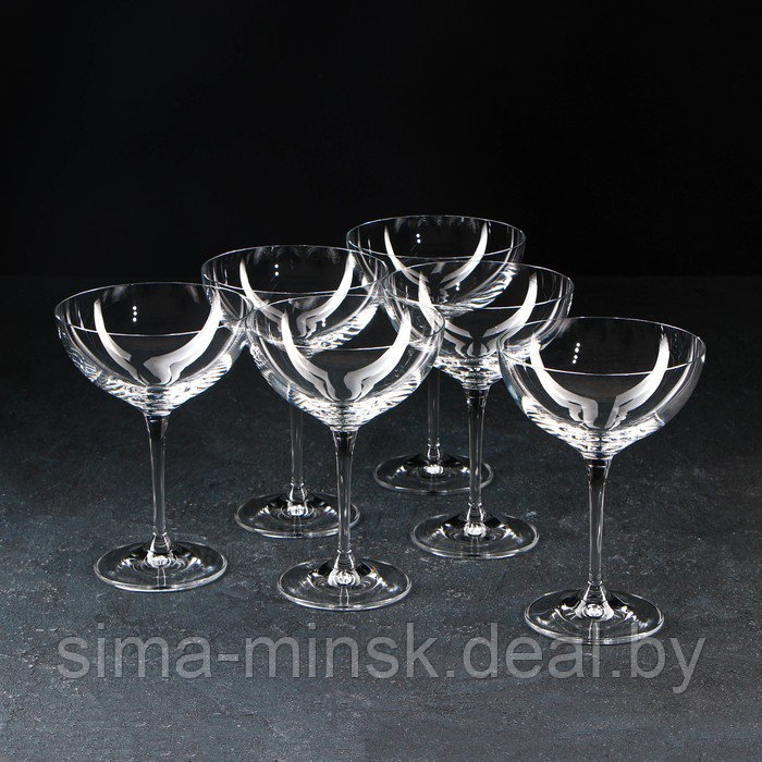 Набор бокалов для коктейля «Кейт», 220 мл, 6 шт - фото 1 - id-p210193809