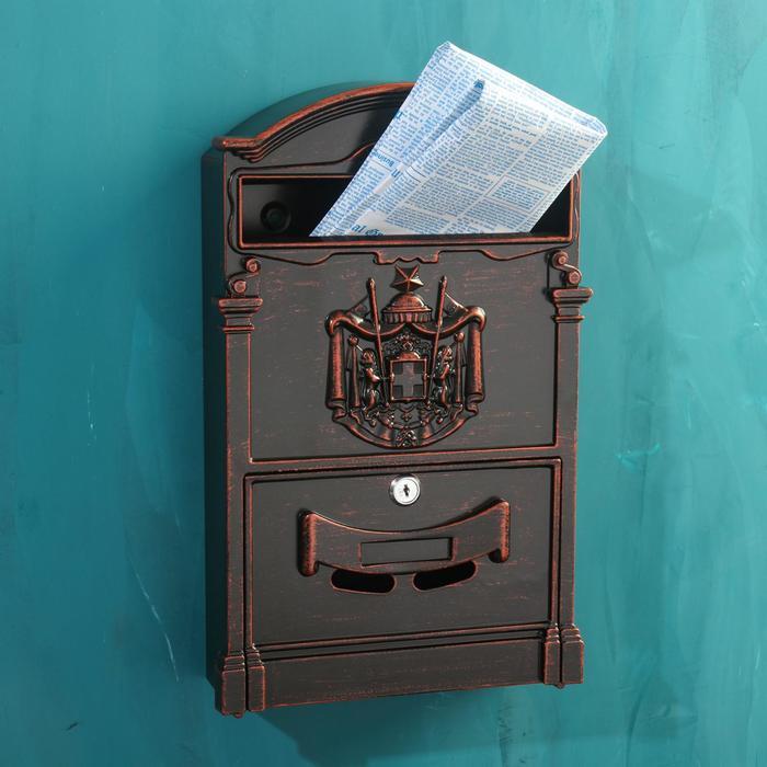 Ящик почтовый №4010В, старая медь - фото 1 - id-p210200612