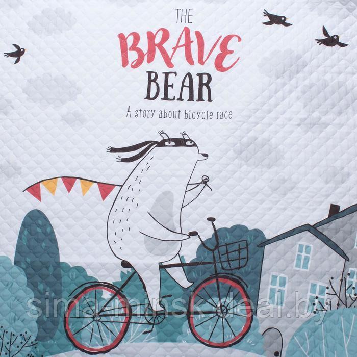 Покрывало детское Этель 1,5 сп "Brave bear", 145х210 см, микрофибра - фото 2 - id-p210196460