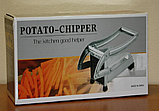 Ручная картофелерезка Potato Chipper / Слайсер для картошки фри / 2 насадки из нержавеющей стали, фото 9