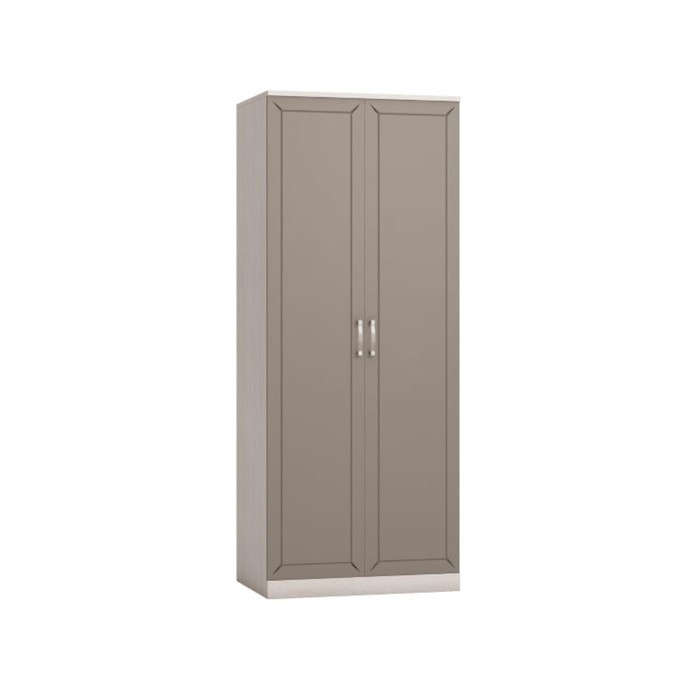 Шкаф 2-х дверный для одежды «Босфор», 804×532×1998 мм, ясень анкор светлый/глиняный серый - фото 1 - id-p210200274