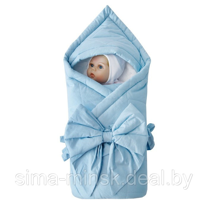 Одеяло на выписку Lullaby, цвет голубой - фото 3 - id-p210196489