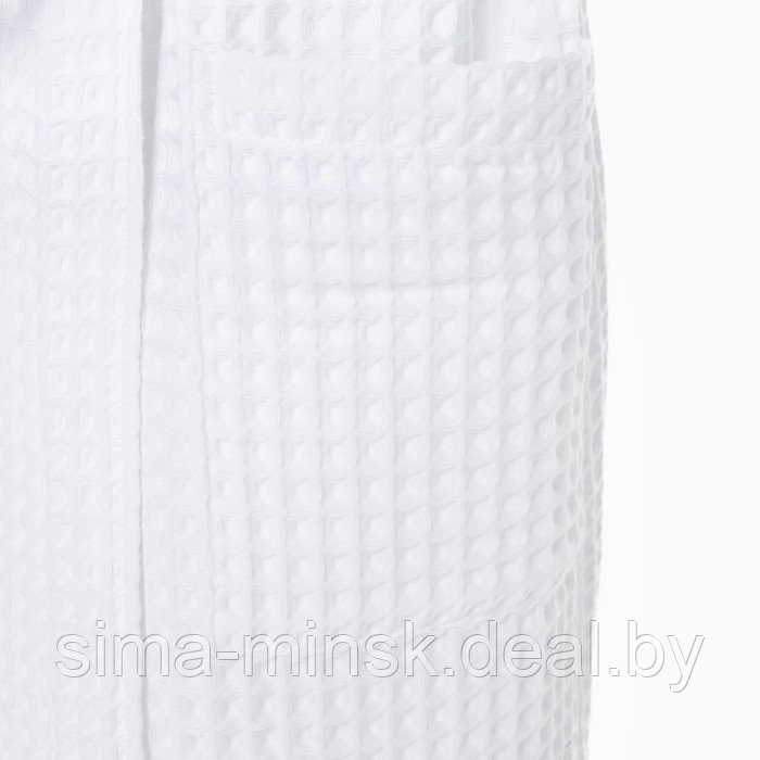 Халат вафельный мужской удлиненный Этель "Boho" размер 50-52, цвет белый, 100% хлопок, 290 г/м2 - фото 2 - id-p210197032