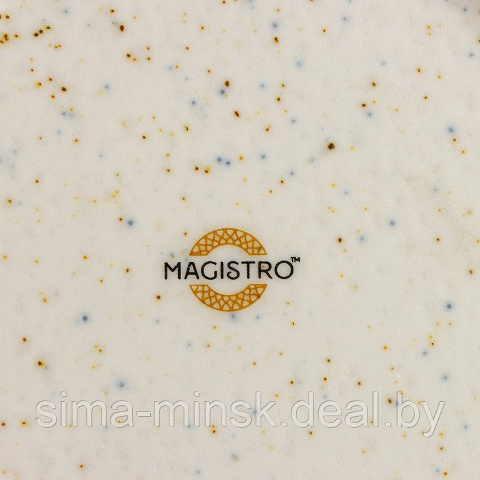 Тарелка фарфоровая для пасты Magistro Poursephona, 280 мл, d=29,4 см, цвет бежевый - фото 6 - id-p210192921