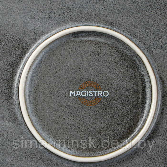Тарелка фарфоровая подстановочная Magistro Urban, d=27,5 см, цвет серый - фото 7 - id-p210192922