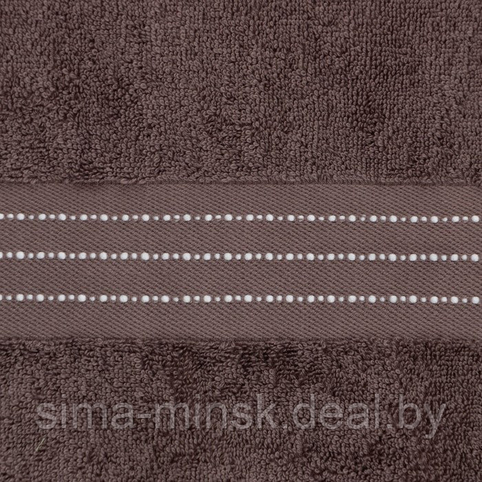 Полотенце махровое Лондон 50х90 см, серо-коричневый, 100% хлопок , 430г/м - фото 3 - id-p210197948