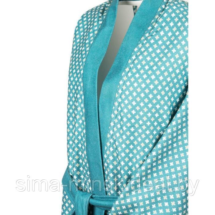 Мужской халат «Бугатти», размер S, цвет зелёный - фото 2 - id-p210197056