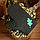 Набор для бани с аппликацией "Дубовый лист" шапка, рукавица, коврик (в пакете), фото 4