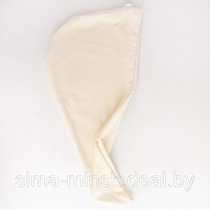 Полотенце для сушки волос Beatrice, размер 26х58см, цвет кремовый - фото 2 - id-p210198785
