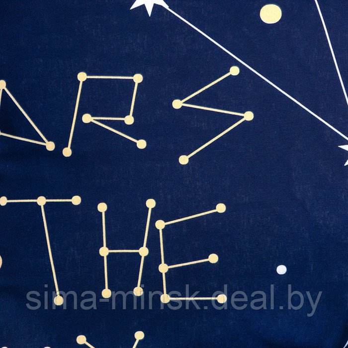Постельное бельё Этель 1,5 сп "Stars in the sky" 143х215 см, 150х214 см, 50х70 см -1 шт, 100% хлопок, бязь - фото 3 - id-p210195832