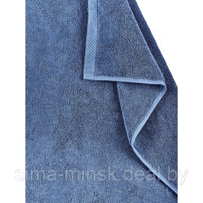 Полотенце махровое Diamond, размер 50х90 см, цвет синий - фото 3 - id-p210198793